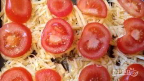 гренки с помидорами, сыром и чесноком