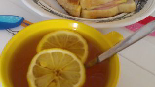 Гренки с сыром и ветчиной