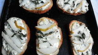 Гренки с творогом