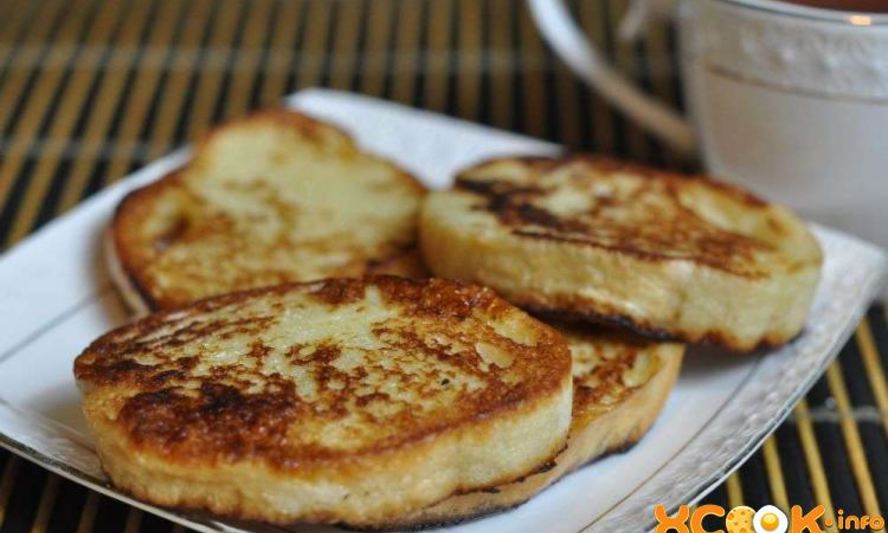 Рецепт гренков с яйцом и молоком