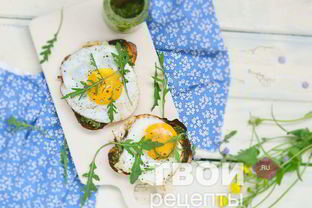 Гренки с яйцом