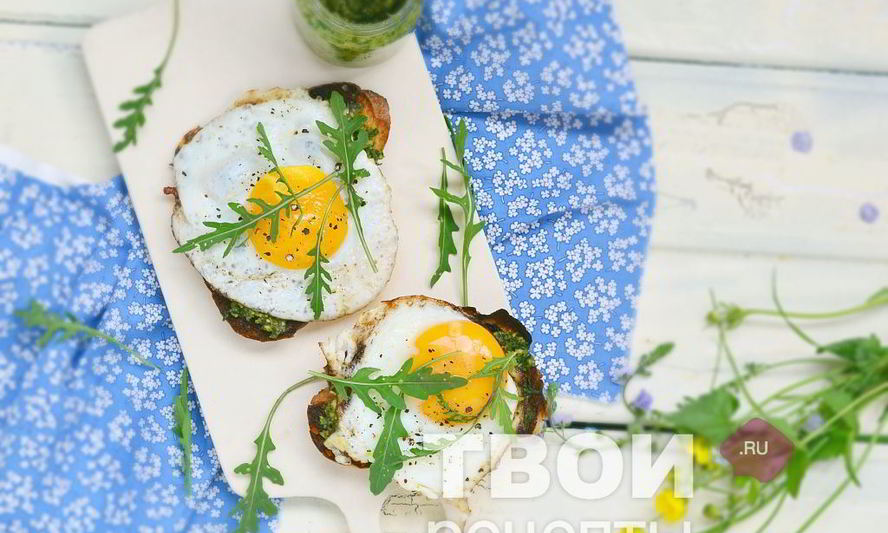 Рецепт гренков с яйцом