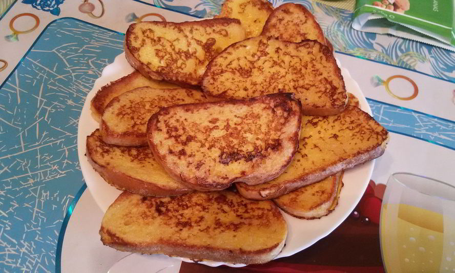 Рецепт гренков сладких