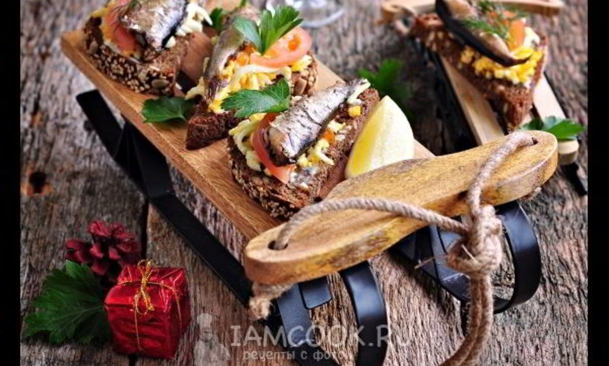 Рецепт гренков со шпротами