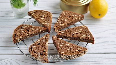 гренки со шпротами