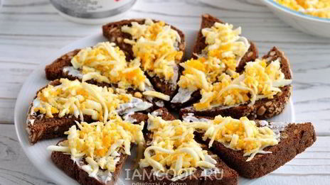 гренки со шпротами