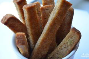 Гренки в духовке к пиву