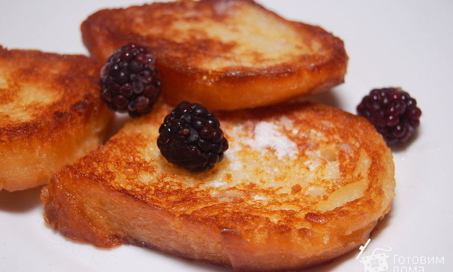 Рецепт гренков ванильных