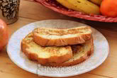 Сладкие гренки из белого хлеба