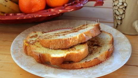 сладкие гренки из белого хлеба