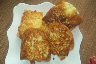 Сырные гренки с сыром и чесноком