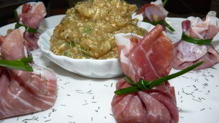 Баклажанная икра в прошутто