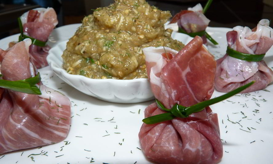 Рецепт баклажанной икры в прошутто