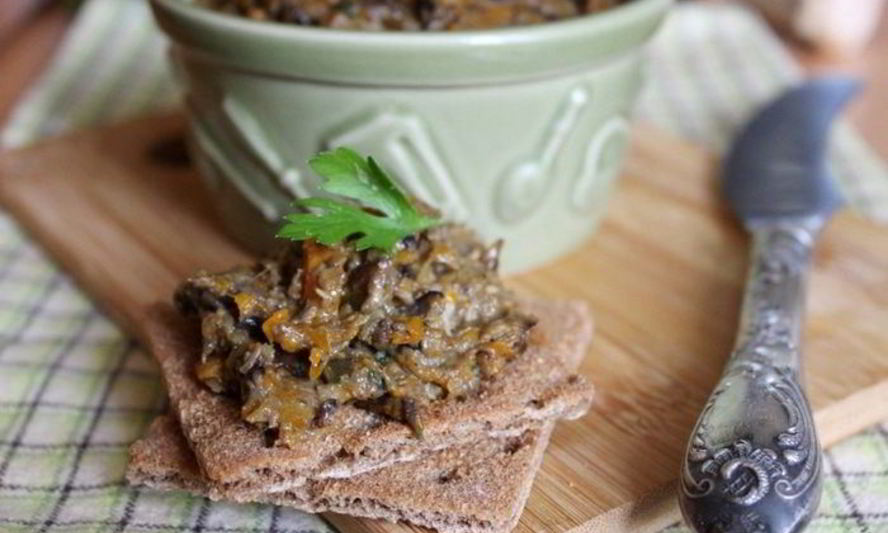 Рецепт грибной икры с овощами