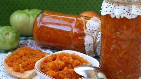 икра из зеленых помидоров