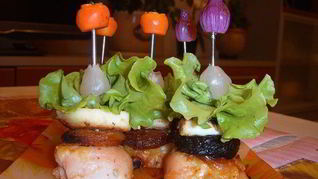 Горячие канапе Сливка@Абрикоска