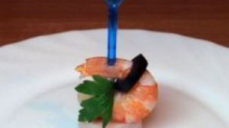 канапе из мяса и овощей