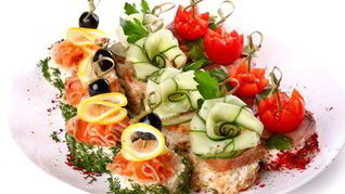 Канапе мимоза