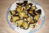 Канапе рулетики из баклажанов с сыром и чесноком