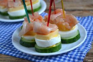 Канапе с красной рыбой