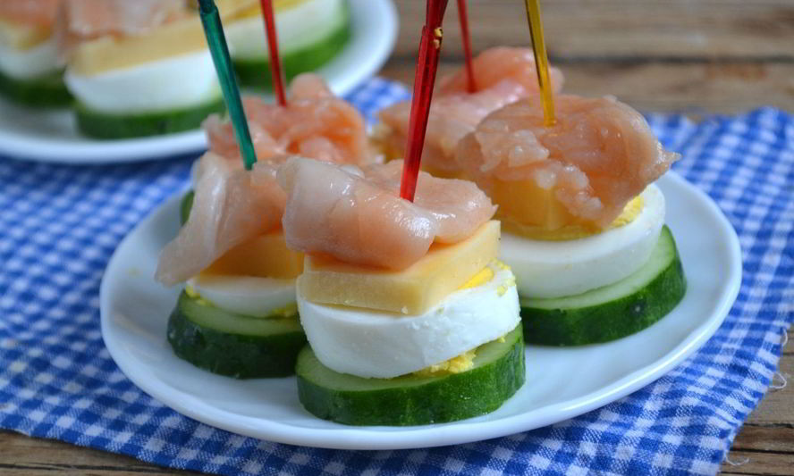 Рецепт канапе с красной рыбой