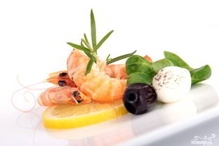 Канапе с креветками