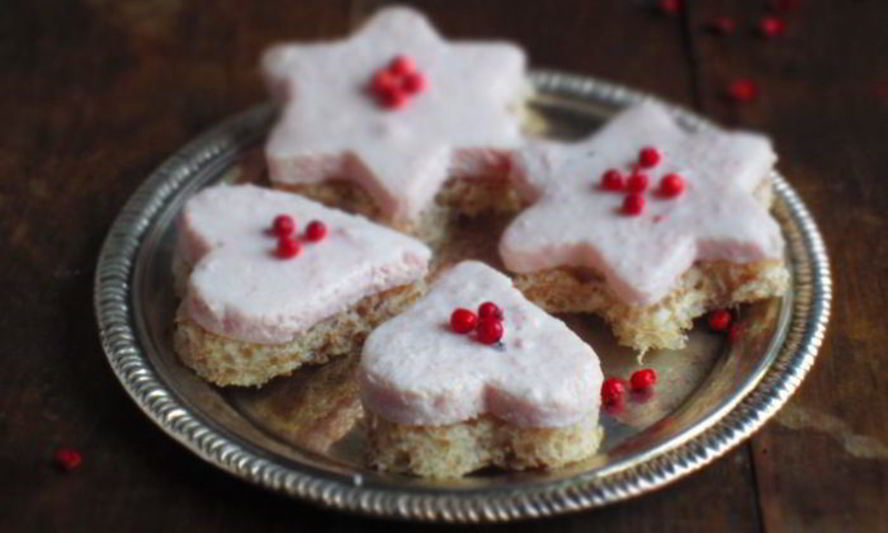 Рецепт канапе с муссом из ветчины и рикотты