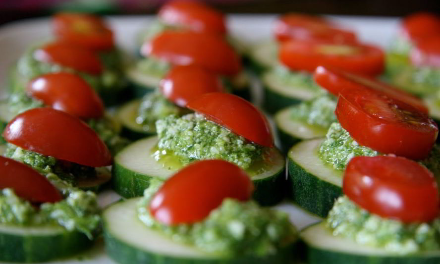 Рецепт канапе с песто