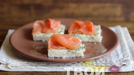 канапе с семгой