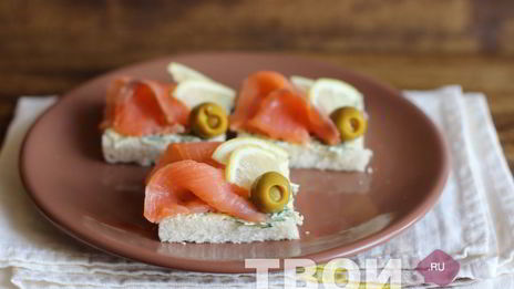 канапе с семгой