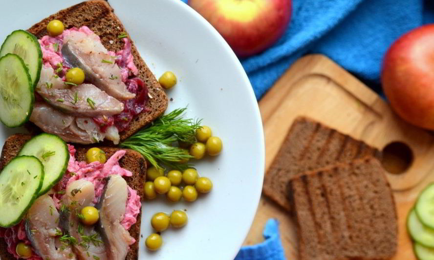 Рецепт канапе сельдь без шубы