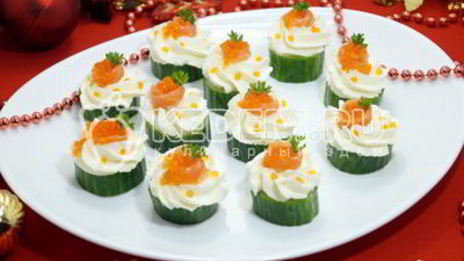 новогоднее канапе