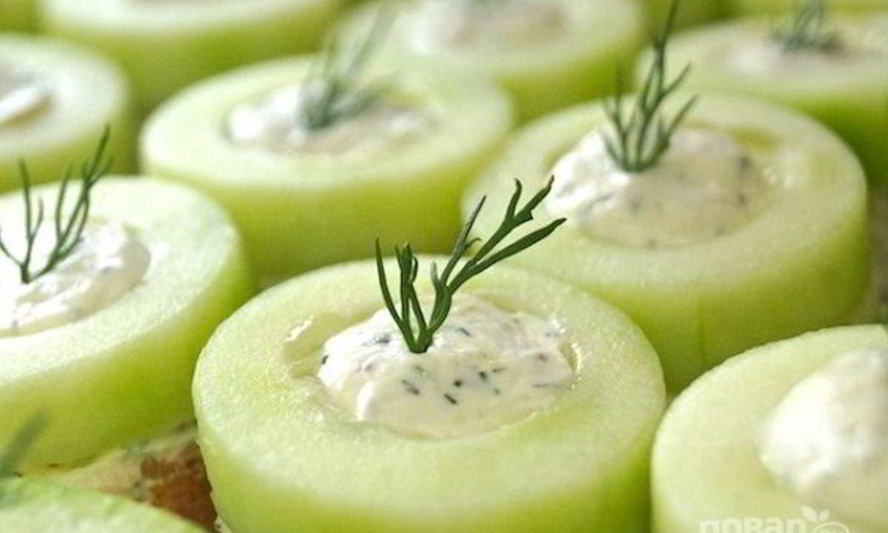 Рецепт огуречных канапе