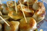 Жареные пельмени канапе