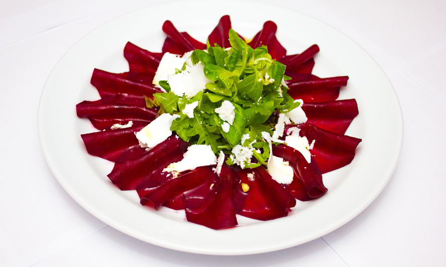 Рецепт карпачча из свеклы с сыром шевре