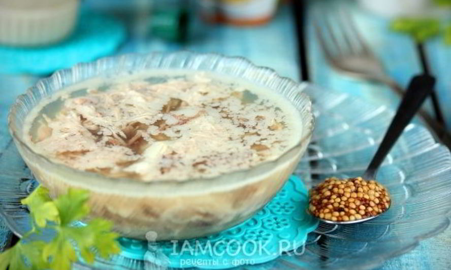 Рецепт индюшиного-говяжьего холодец в мультиварке