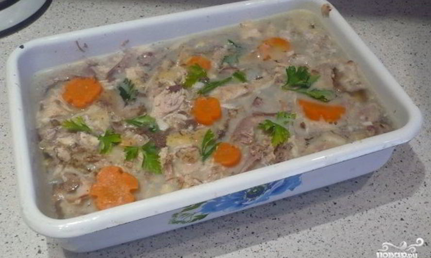 Рецепт холодца из говяжьей рульки