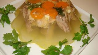 Холодец из петуха