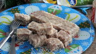 Холодец из свиной рульки и курицы
