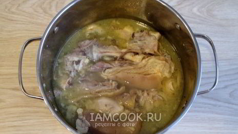холодец из свиной рульки и курицы