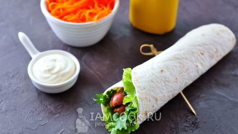 хот-дог в лаваше