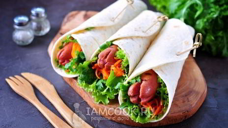 хот-дог в лаваше
