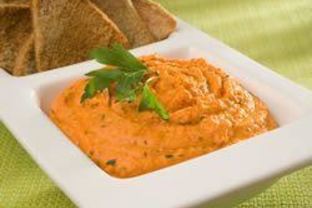 Хумус с болгарским перцем