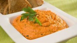 Хумус с болгарским перцем