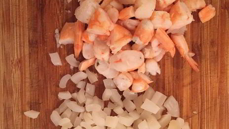 коктейль из креветок с огурцом