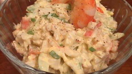 коктейль из креветок с огурцом