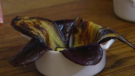 корзинки из баклажанов с телятиной