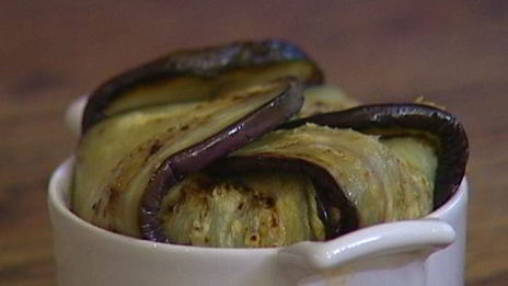 корзинки из баклажанов с телятиной