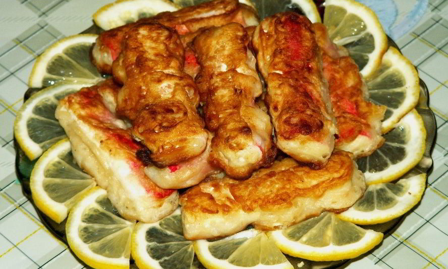 Рецепт крабовых палочек в кляре