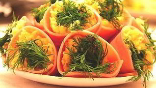 Новогодняя закуска Колокольчики